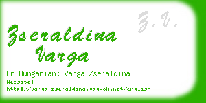 zseraldina varga business card